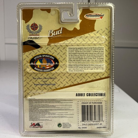 Dale Earnhardt Jr #8 American Heroes NASCAR 1:64 Diecast Model Collectible - Picture 4 of 6